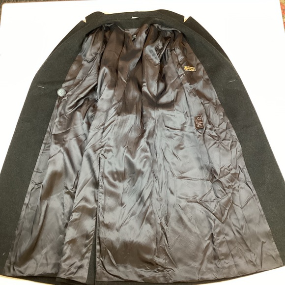 Cinzia Rocco Loro Piana Superfine Black Wool Coat Italy Wrap Trench Capsule - Picture 9 of 15